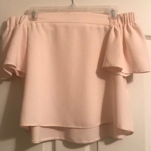 Topshop Off the Shoulder Top